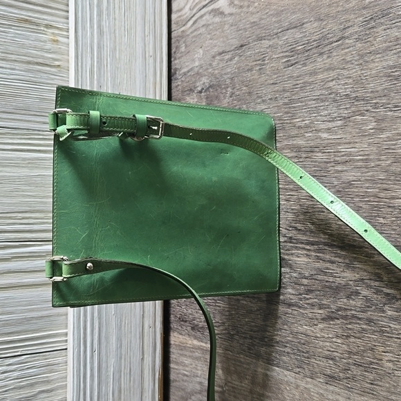 Rare Vintage Dooney & Bourke Green Alto Collection Bag Crossbody bag I2150557 - Picture 12 of 16